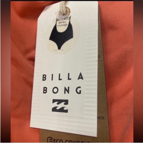 BILLABONG - Sol Searcher One-Piece Coral Swimsuit - Women’s Size 8 Small - Picture 5 of 11